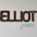 Custom Wood and Acrylic Wall Name