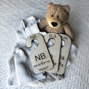 Personalized, Wooden and engraved Closet Baby Dividers. Set of 7 Pieces