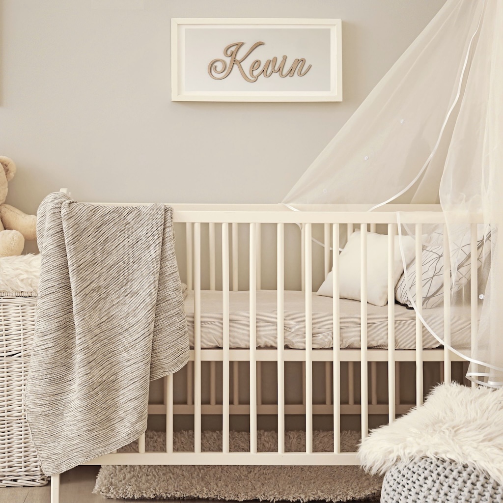 Wooden Wall Nursery Name