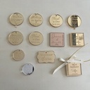 Personalized Mirror Acrylic Tags for Favors