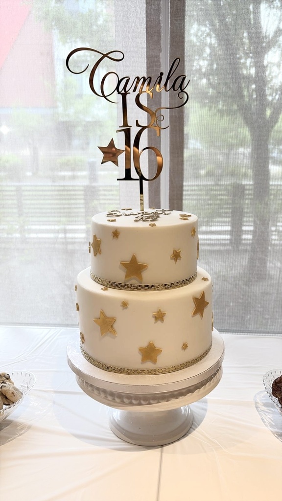 Personalized Acrylic Cake Topper