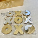 Deco Acrylic Tic Tac Toe X and O - Board Game with Reversible Token