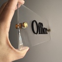 3D Custom Acrylic Door sign
