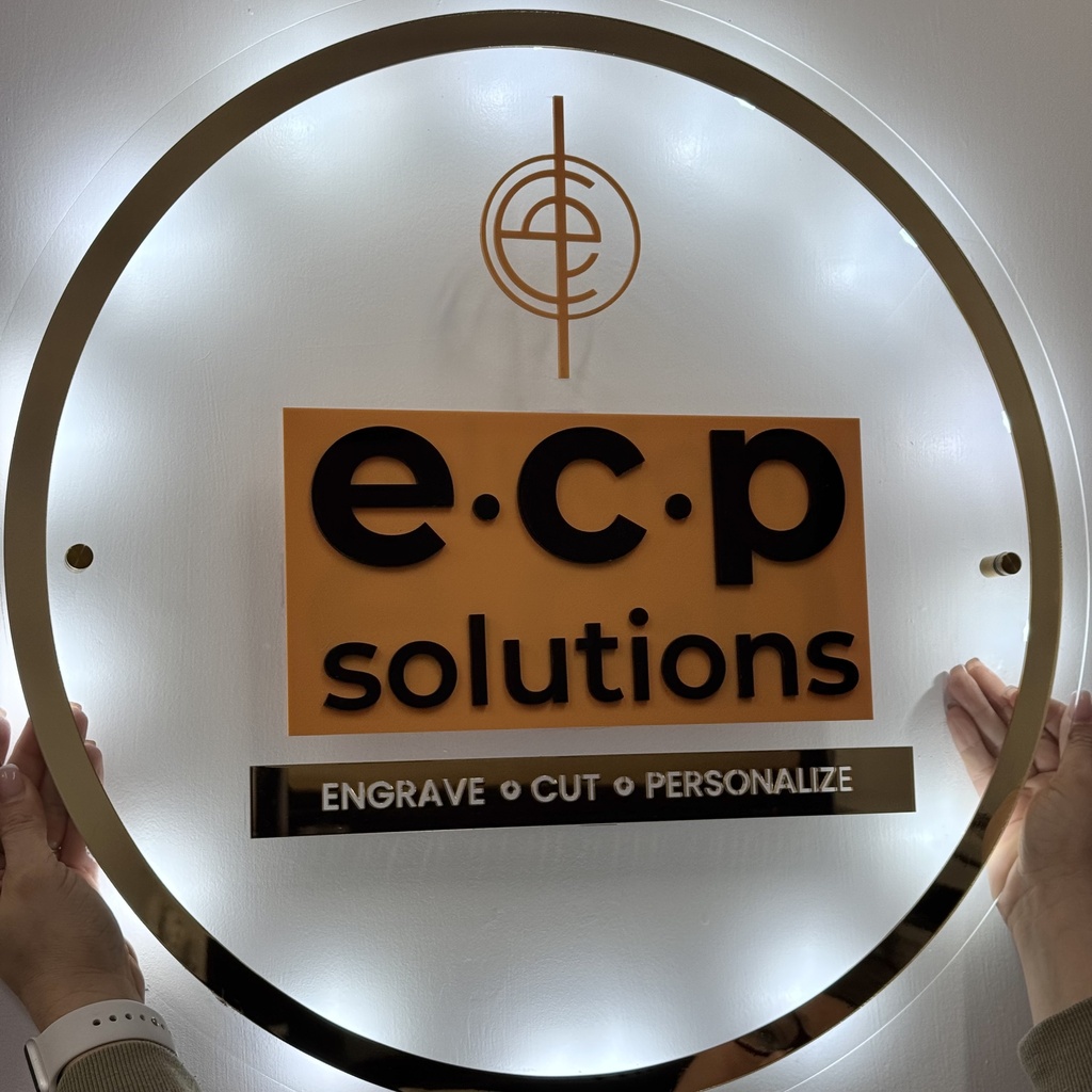 Custom Logo Acrylic Sign-Backlit