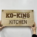 Custom 3D Rectangular Logo | Branding | Personalized Logo Custom Acrylic Sign |wood and acrylic
