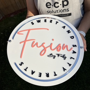 3D Custom Business Logo Sign-Round or Square | Personalized acrylic Sign | Business Name Signage | Wall Business Sign