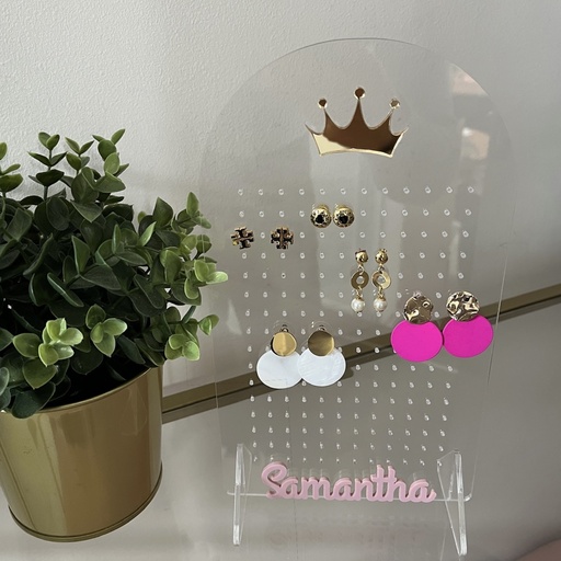 Earring and studs Organizer, Acrylic Stand Display (192 Holes)
