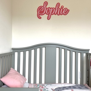 Personalized doble layer Acrylic Wall Name