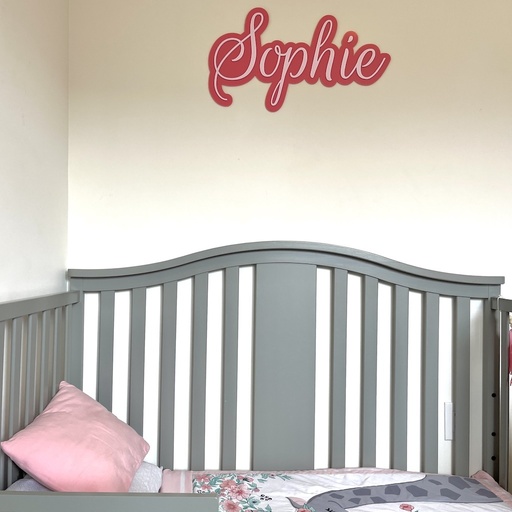 Personalized doble layer Acrylic Wall Name